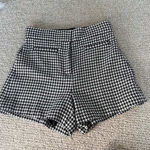 sandro houndstooth shorts